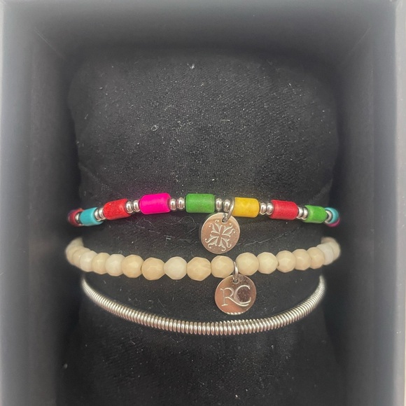 Rustic Cuff Bracelet Set (3) - Picture 1 of 4